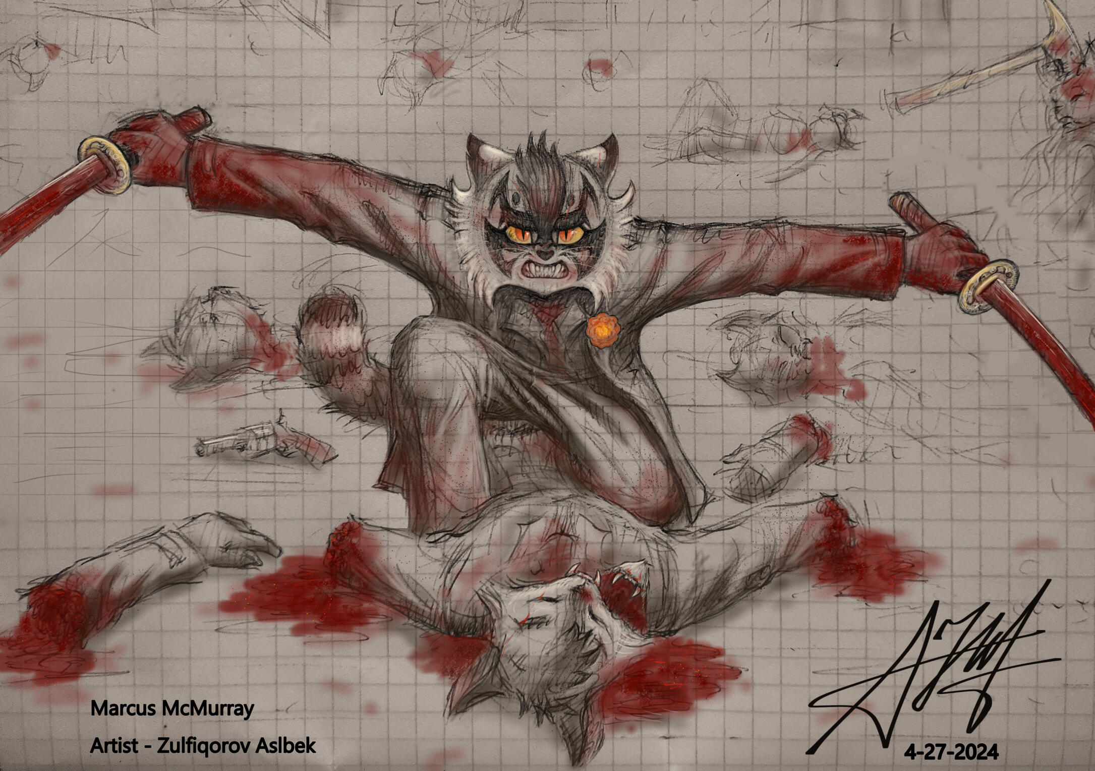 Lackadaisy Marigold Warrior Marcus @ArtistAslbek