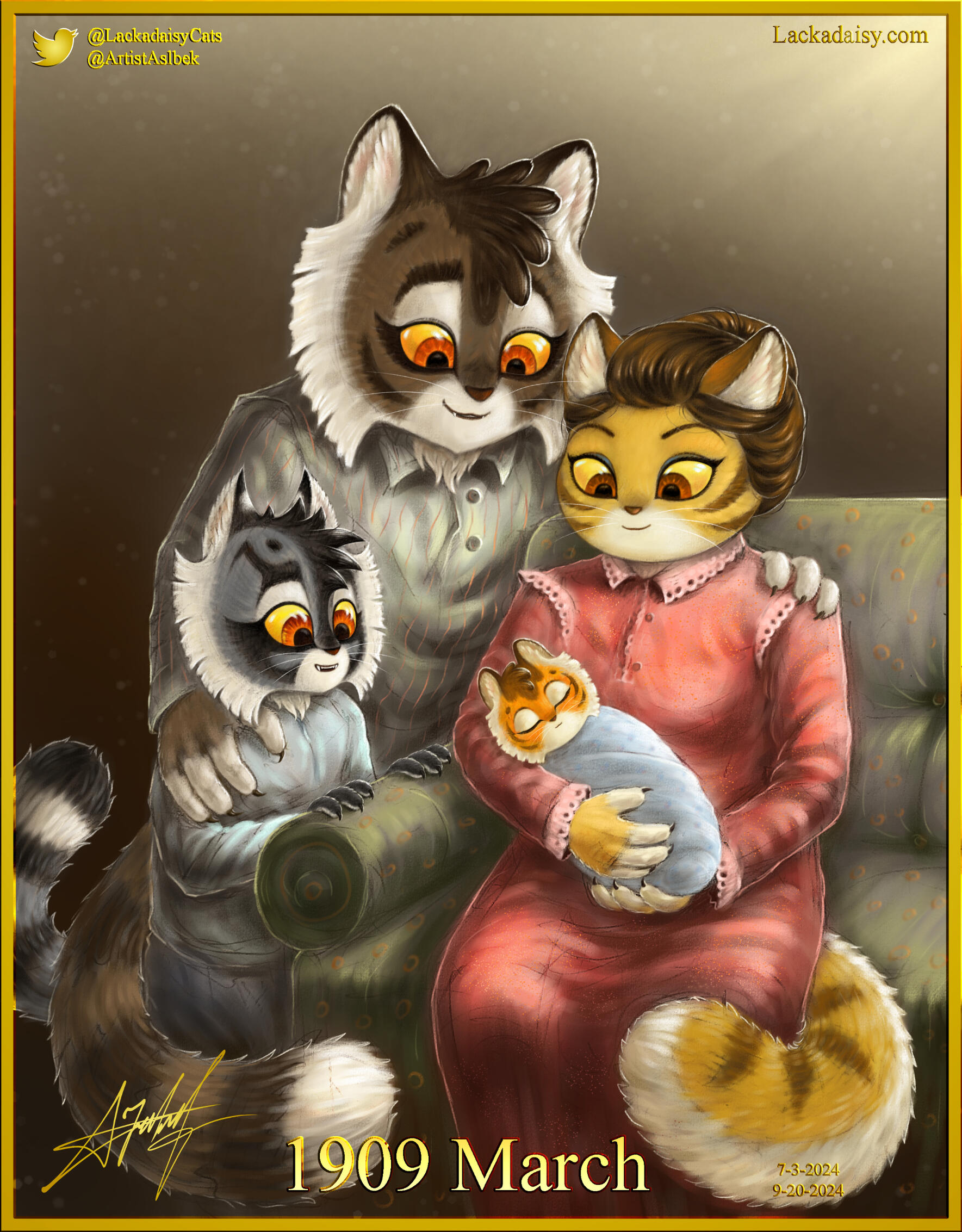 Lackadaisy Calvin Childhood 1909 @ArtistAslbek