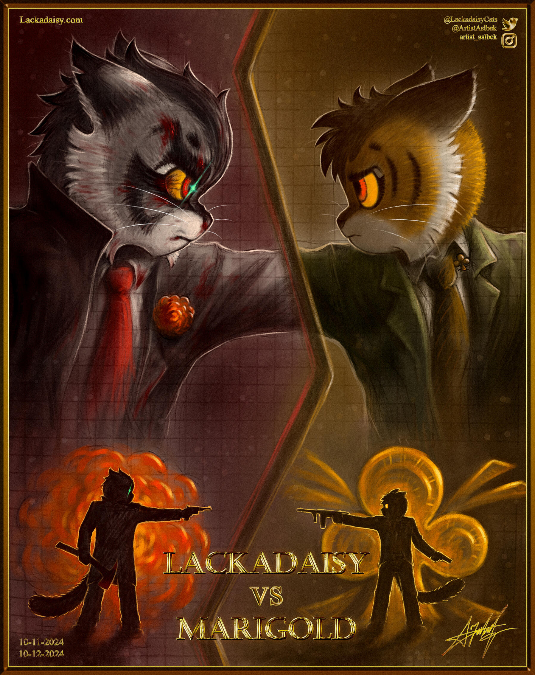 Lackadaisy vs Marigold Calvin vs Marcus @ArtistAslbek