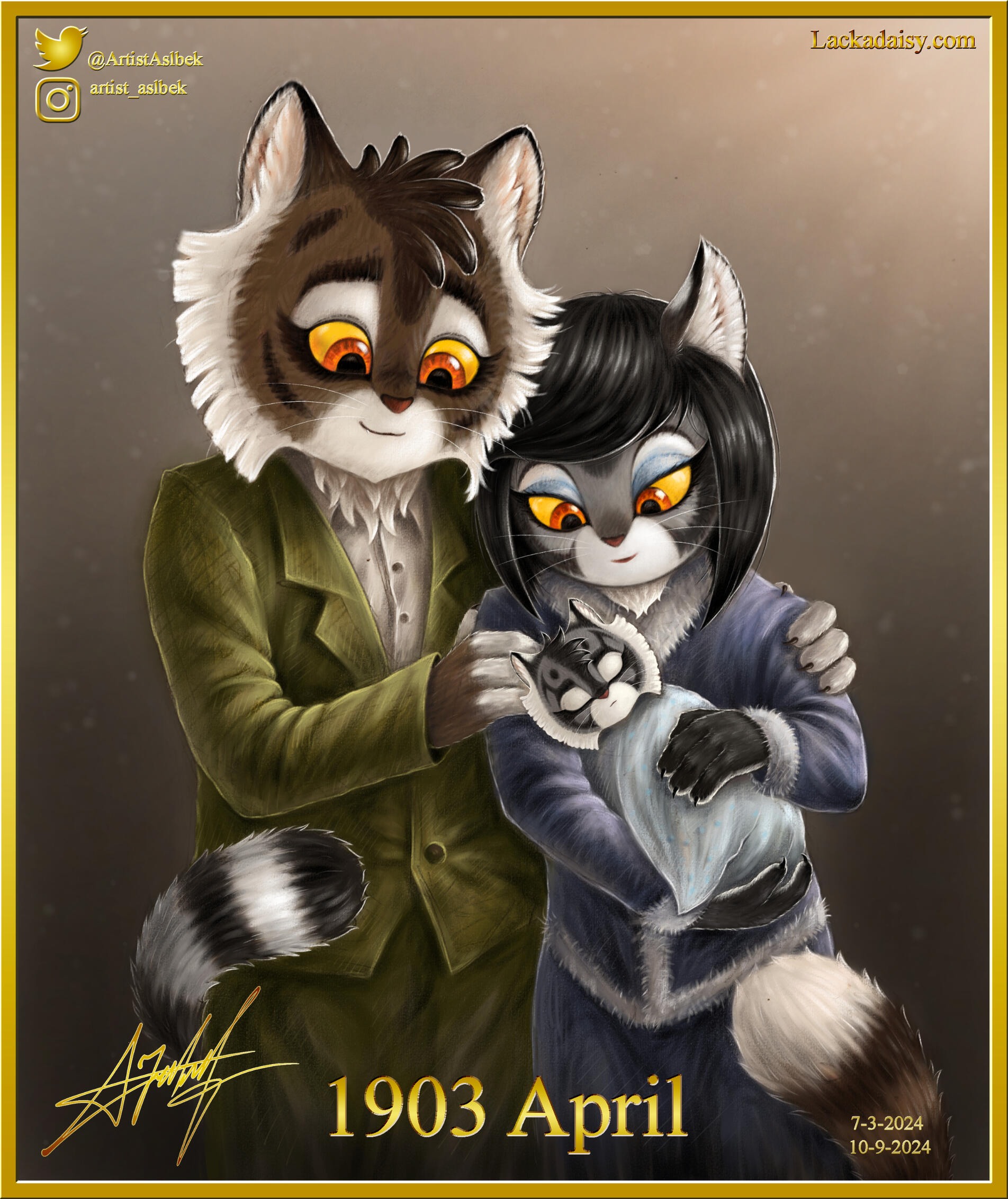 Lackadaisy Marcus Childhood 1903 @ArtistAslbek