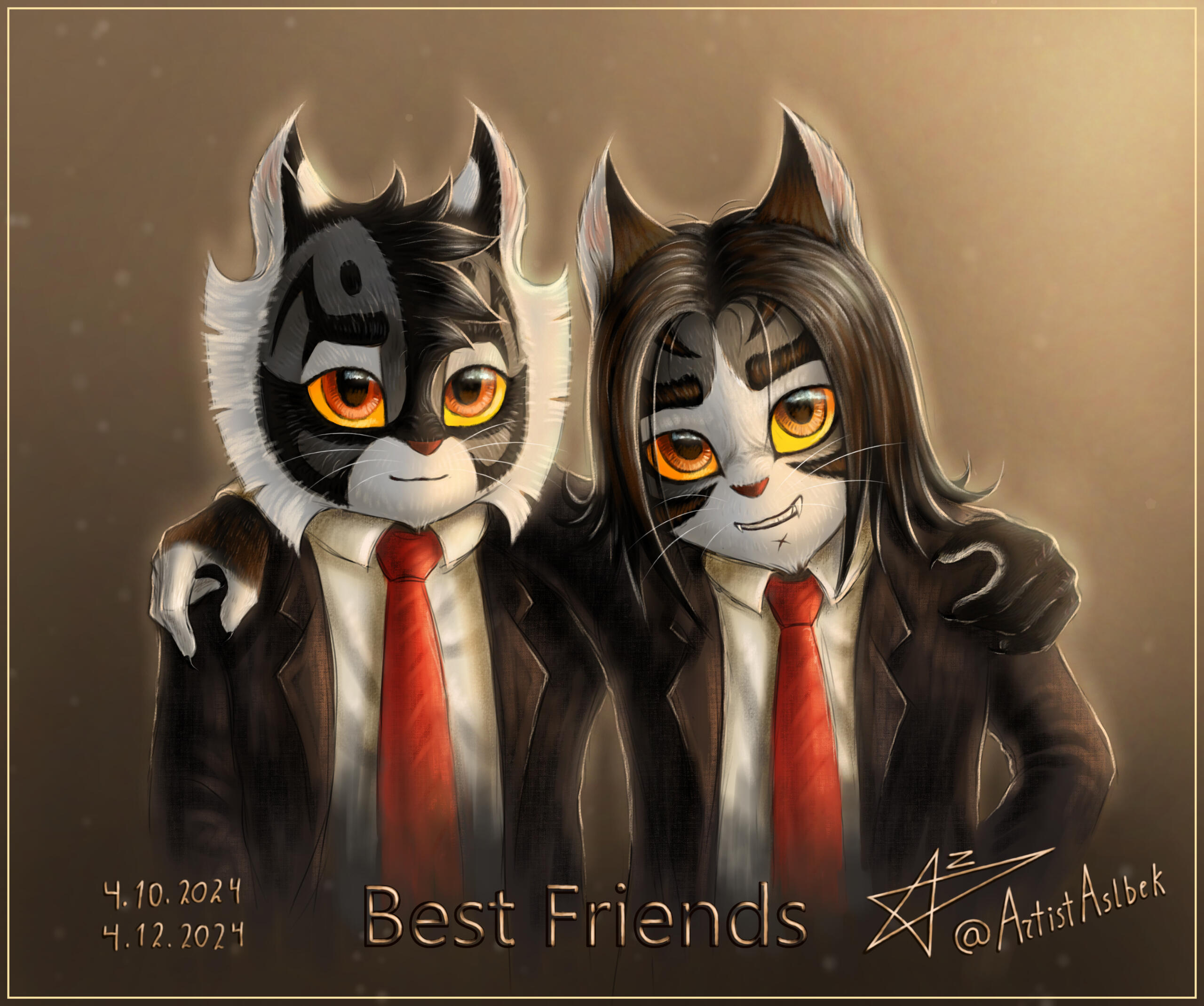 Lackadaisy Marcus and Alethes Best Friends @ArtistAslbek