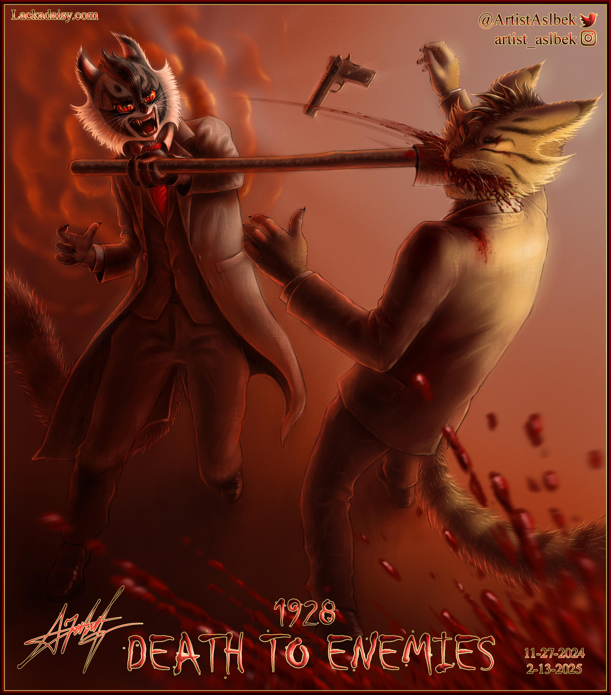 Lackadaisy Death To Enemies 1928 @ArtistAslbek