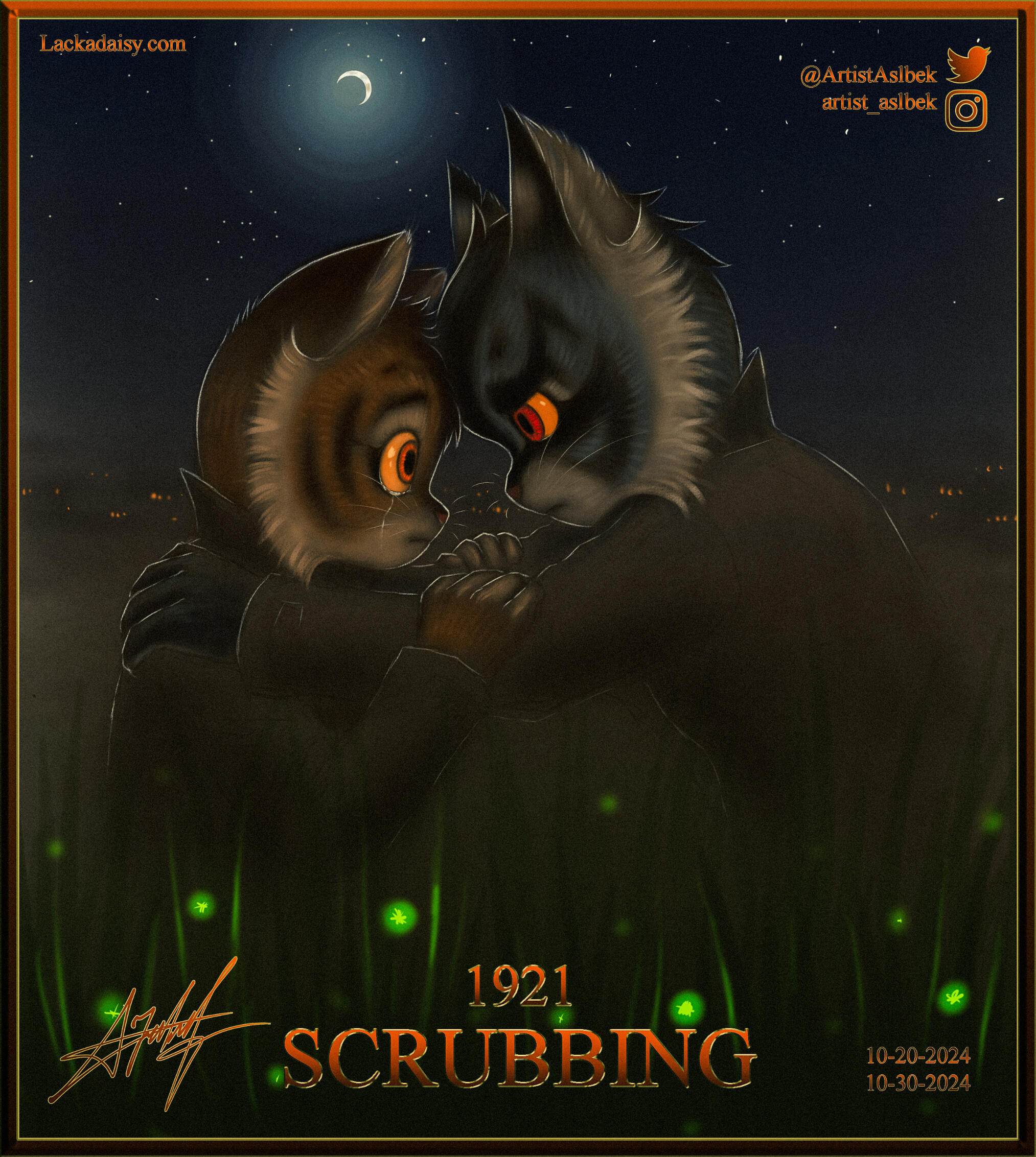 Lackadaisy Scrubbing 1921 Calvin and Marcus @ArtistAslbek