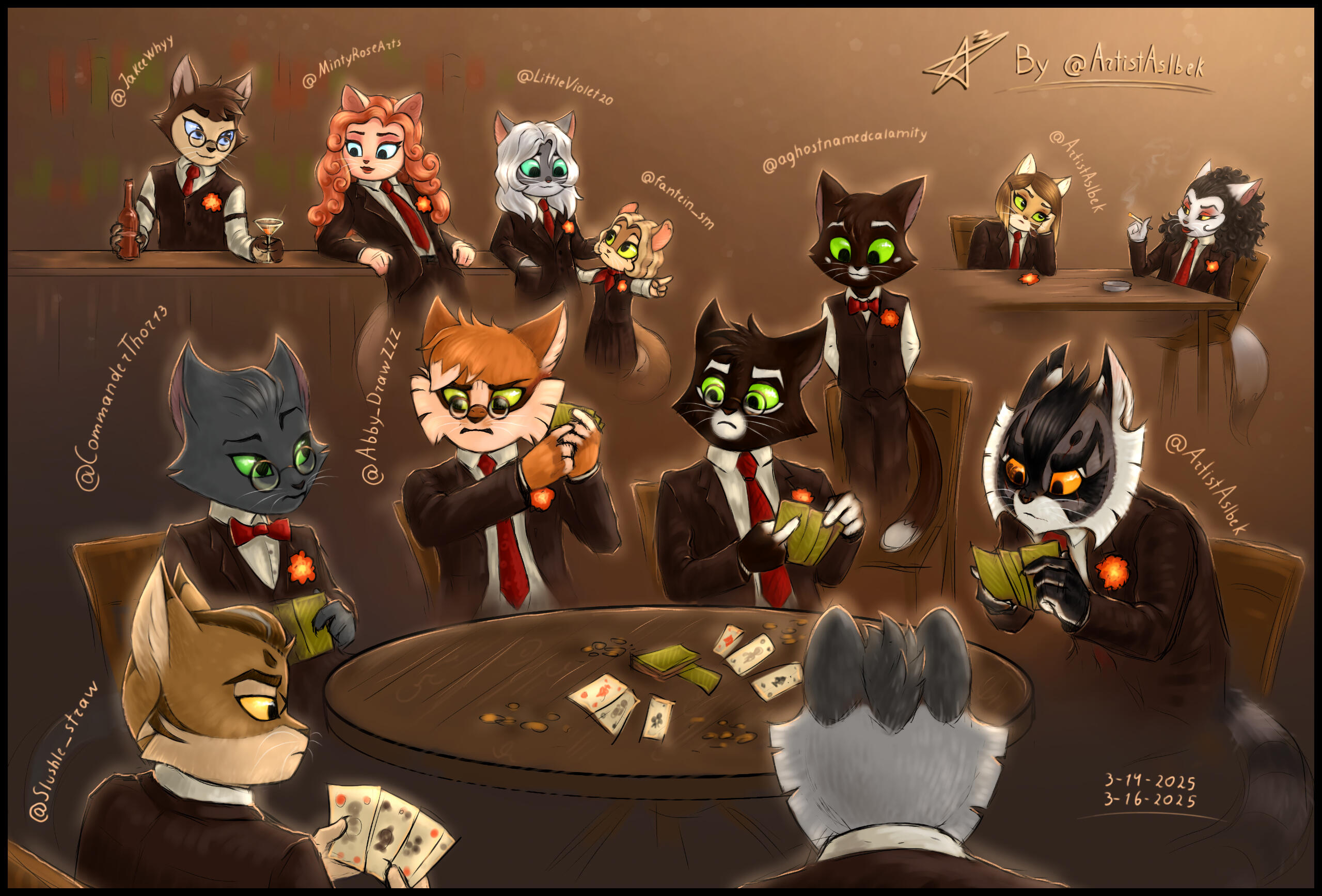 Lackadaisy Marigold Members @ArtistAslbek