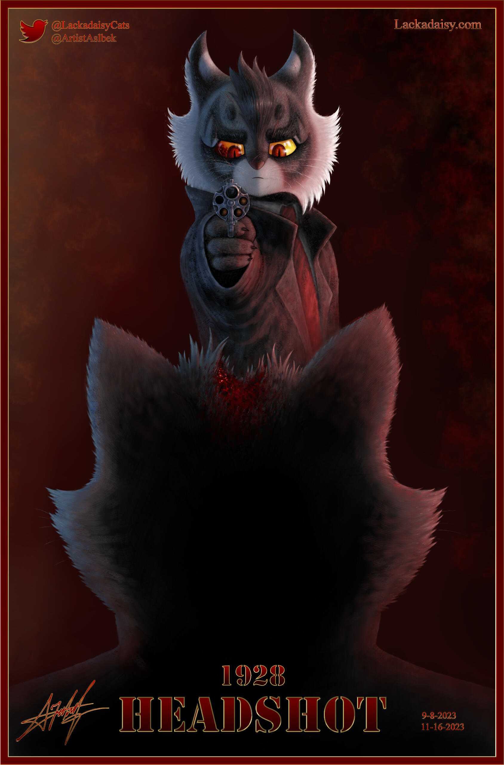 Lackadaisy Marcus McMurray HEADSHOT @ArtistAslbek