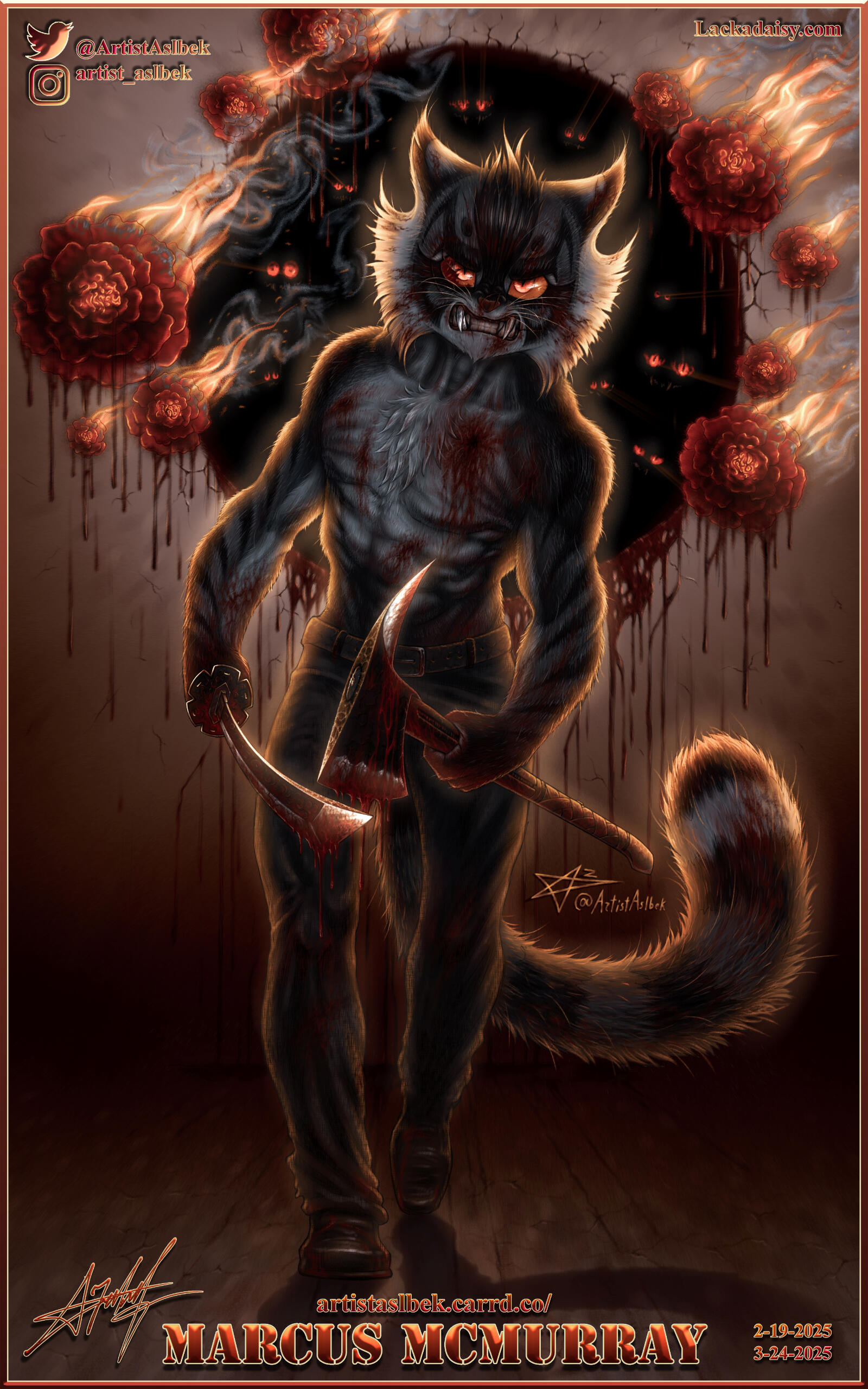 Lackadaisy Annihilator Marcus McMurray Marigold Warrior @ArtistAslbek