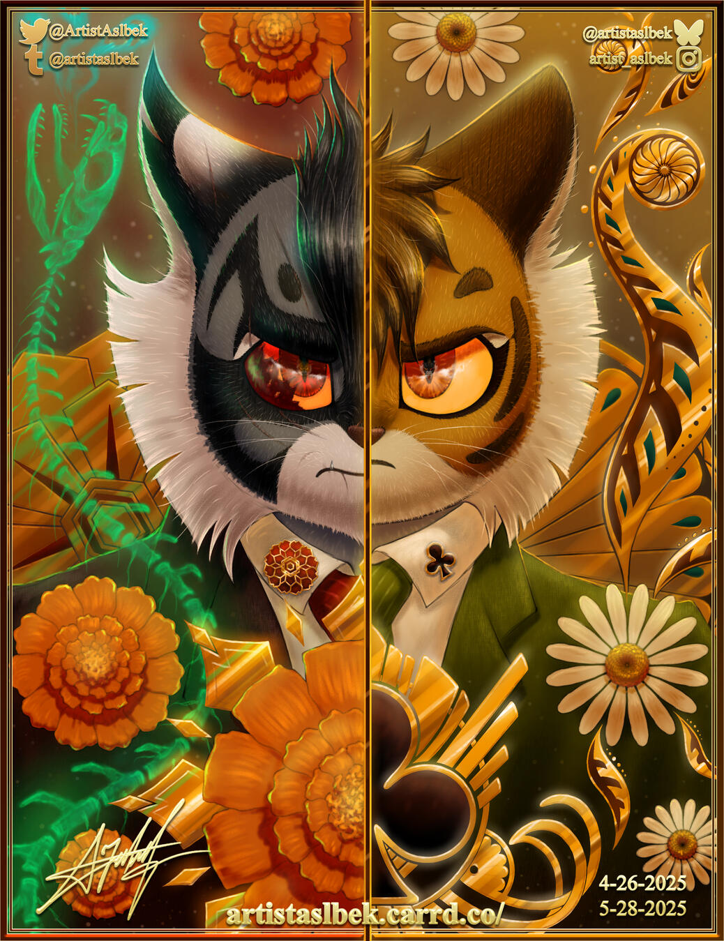 Marcus vs Calvin - Marigold vs Lackadaisy @ArtistAslbek Marcus vs Calvin - Marigold vs Lackadaisy @ArtistAslbek